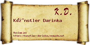 Künstler Darinka névjegykártya